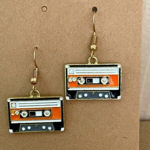 90s cassette tape earrings